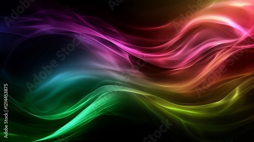 Wallpaper Mural Abstract Colorful Smoke Waves: A Symphony of Hues Torontodigital.ca