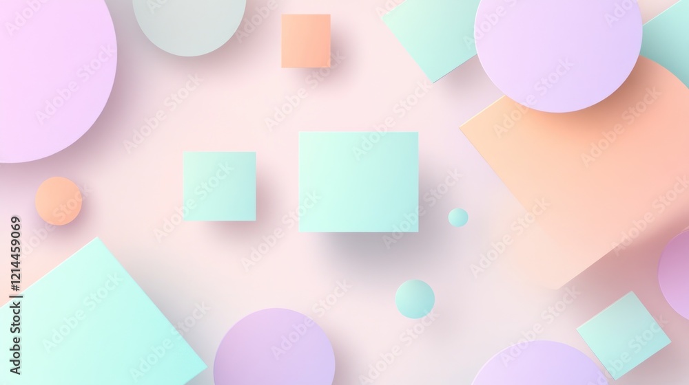 Pastel shapes background, design element Pastel shapes background, design element