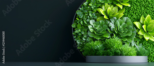 Wallpaper Mural Lush greenery display indoor setting nature photography modern environment close-up view decorative concept Torontodigital.ca