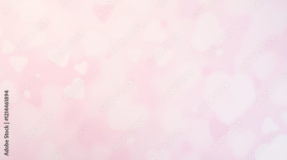 Soft Pink Heart Background for Valentine's Day Soft Pink Heart Background for Valentine's Day