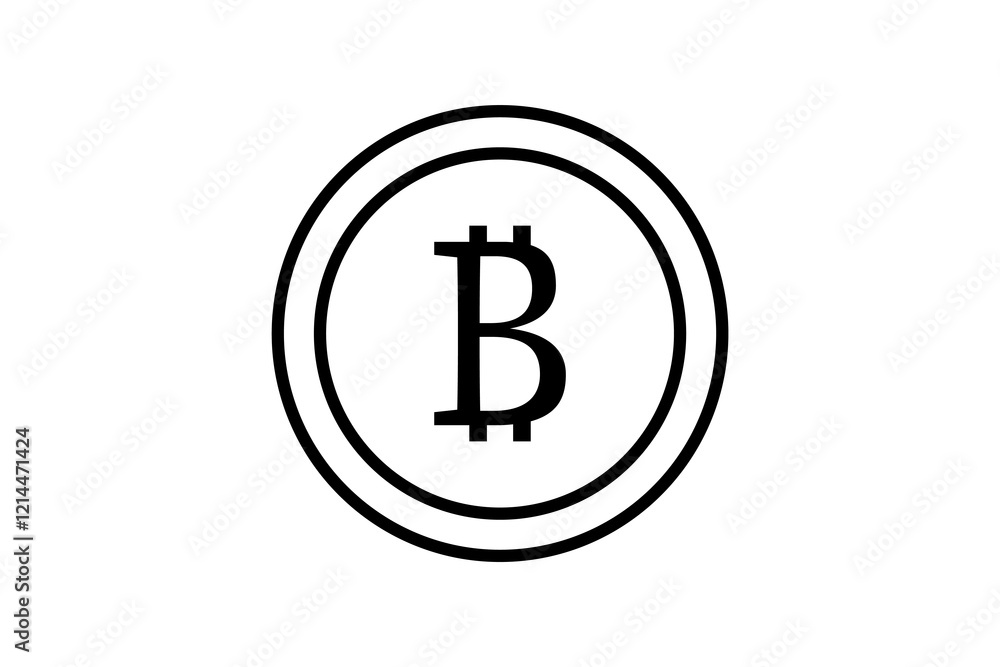 Bitcoin icon. icon related to Payment. suitable for web site, app, user interfaces, printable etc. line icon style. simple vector design editable Bitcoin icon. icon related to Payment. suitable for web site, app, user interfaces, printable etc. line icon style. simple vector design editable