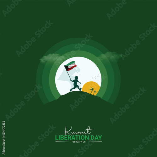 Kuwait Liberation Day. Liberation Day Day creative Design for social media post