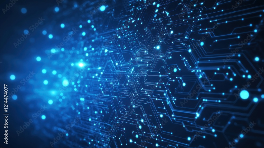 Obraz premium technology technical network banner background