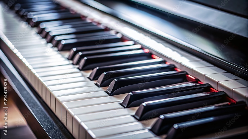 Minimalist Black and White Piano Keyboard Close-Up Stock Photo Minimalist Black and White Piano Keyboard Close-Up Stock Photo