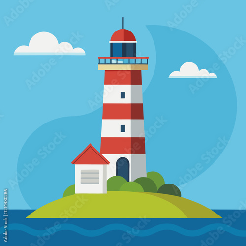 lighthouse on the island