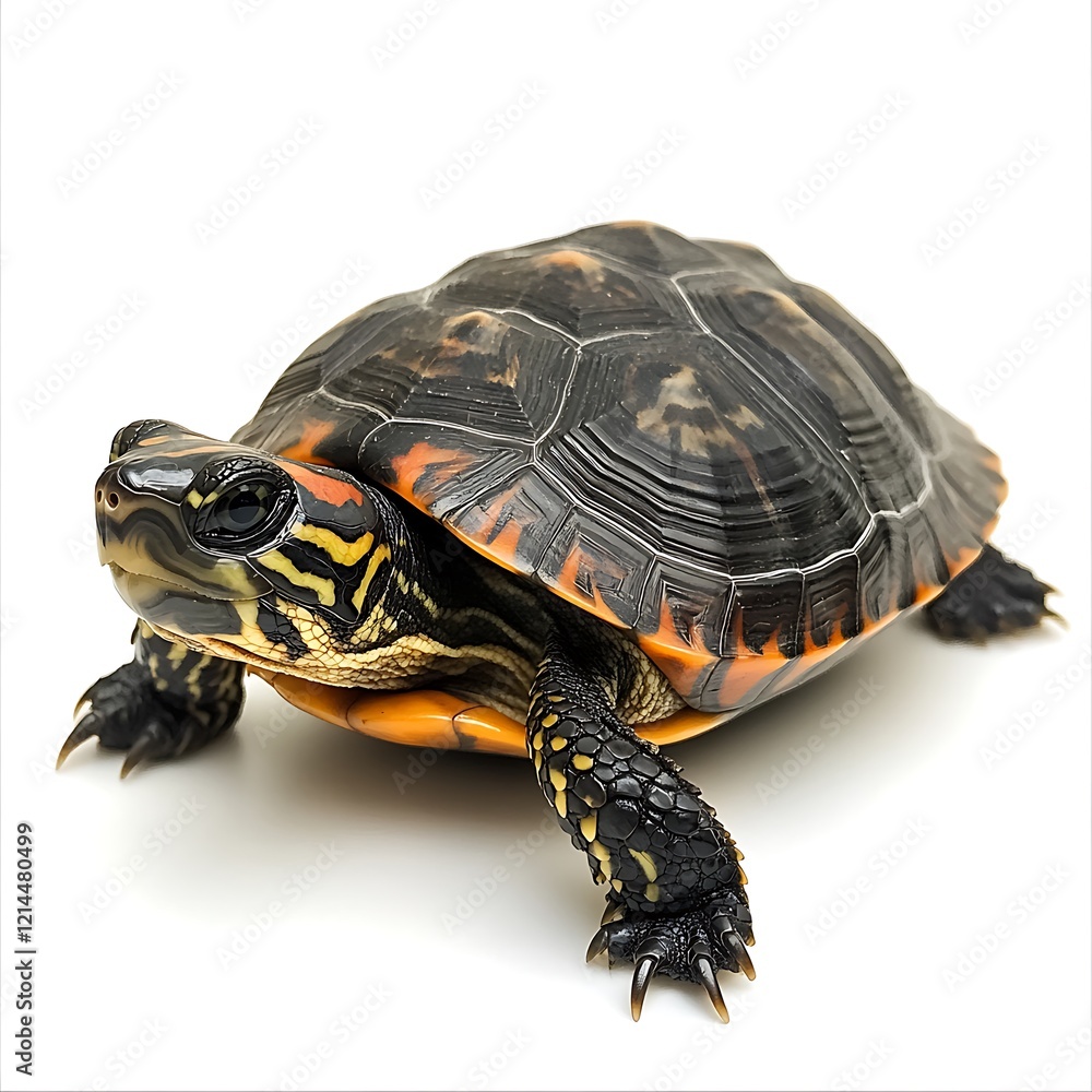 Obraz premium a turtle on a white background