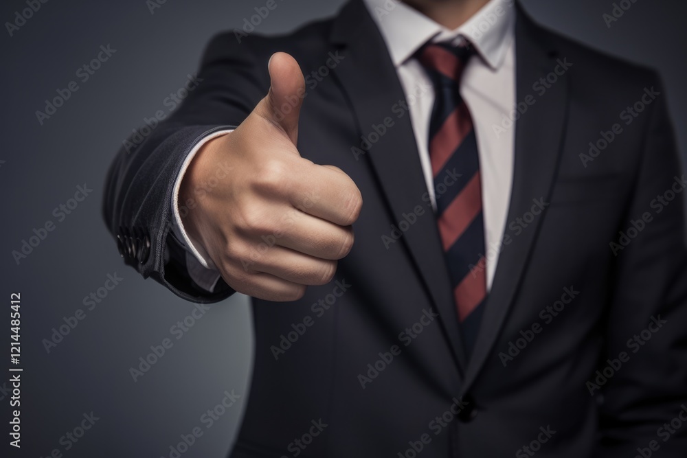 Businessman Showing Disapproval with Thumb Down Gesture. Bad Concept in Suit. Male Hand Businessman Showing Disapproval with Thumb Down Gesture. Bad Concept in Suit. Male Hand