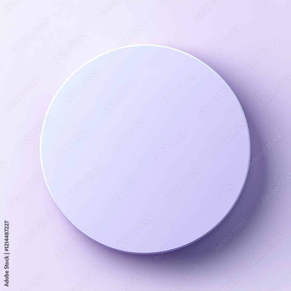 A simple round placeholder with a smooth surface and soft purple hue, set against a minimalistic background, ideal for design projects needing a blank template. A simple round placeholder with a smooth surface and soft purple hue, set against a minimalistic background, ideal for design projects needing a blank template.