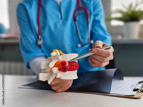 Quadro su tela Intervertebral hernia treatment
