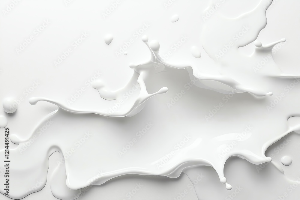 Abstract splash of white paint on a clean surface, showcasing fluid motion and artistic expression, ideal for creative projects or backgrounds. Abstract splash of white paint on a clean surface, showcasing fluid motion and artistic expression, ideal for creative projects or backgrounds.