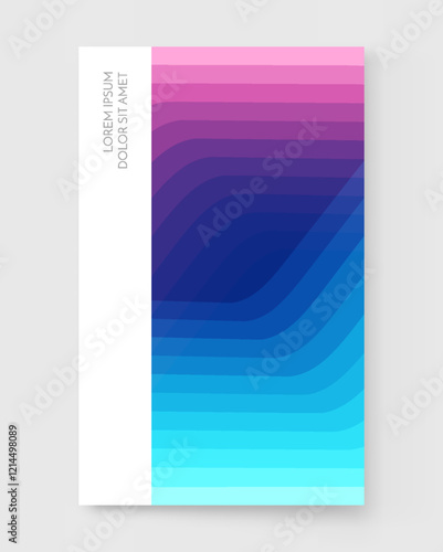 Abstract geometrical background. Modern screen design for mobile app and web. Cover design template. 3d vector illustration for brochure, banner, flyer or presentation.