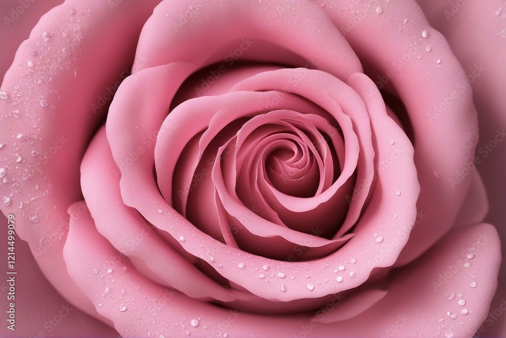 Close-up of a Gorgeous Pink Rose, Showcasing Its Delicate Petals and Vibrant Color. Generative AI Close-up of a Gorgeous Pink Rose, Showcasing Its Delicate Petals and Vibrant Color. Generative AI