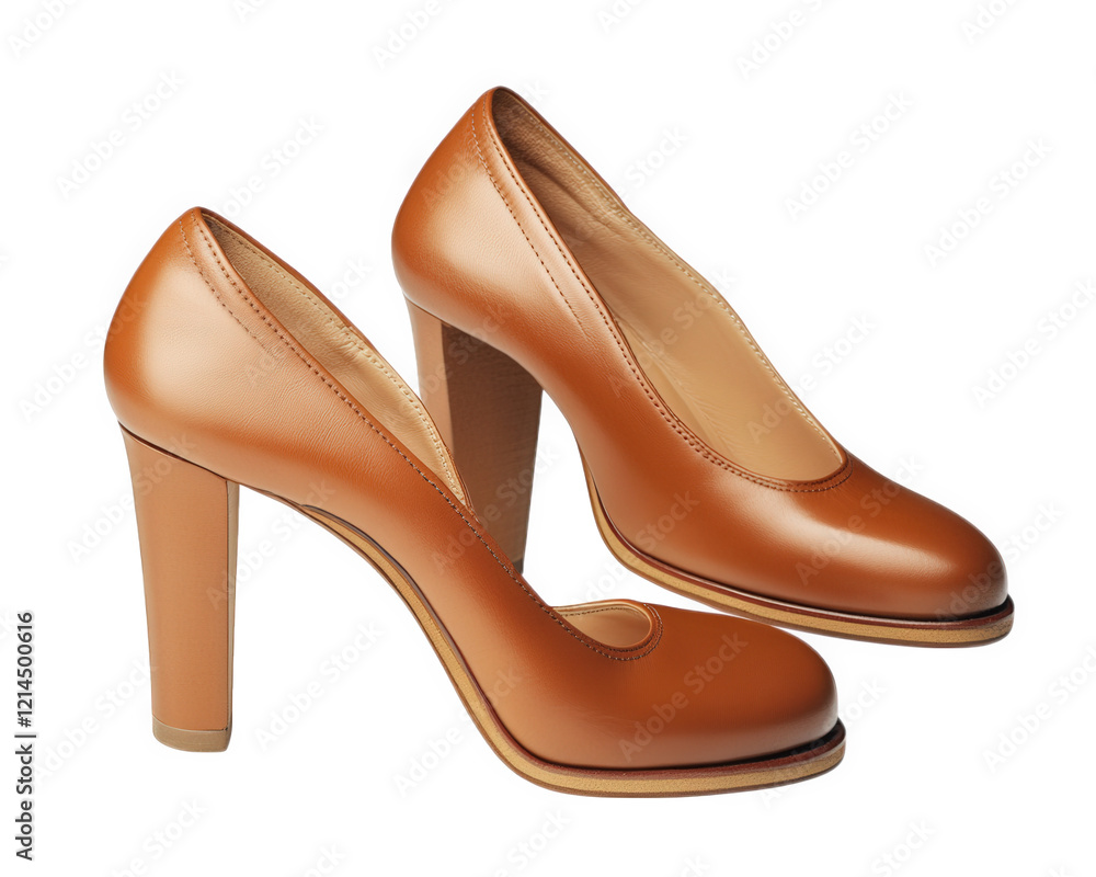 Stylish brown high heels with sleek design and elegant silhouette, perfect for formal occasions or night out Stylish brown high heels with sleek design and elegant silhouette, perfect for formal occasions or night out