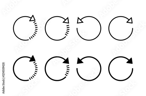 Refresh icon vector isolated on white background. Reload icon vector. Update icon. convert icon