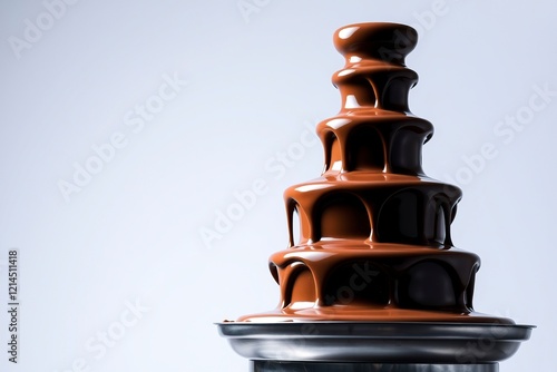 Melted Chocolate Fountain: A Rich, Decadent Dessert Display photo