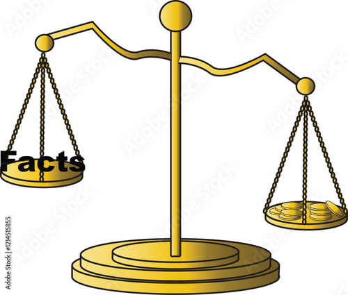 the illustration of the injustice scale  in law fields.