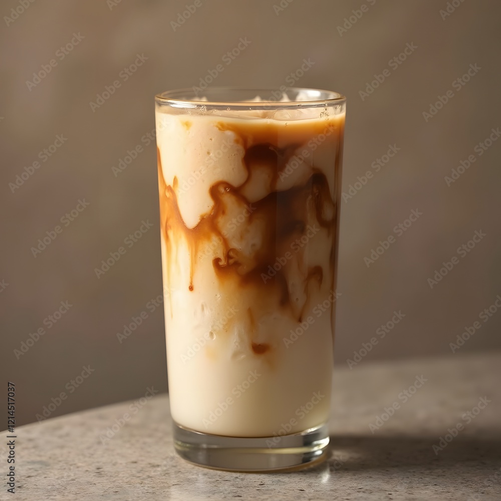 a name a glass of ice coffee with swirls of cream cascading inside a name a glass of ice coffee with swirls of cream cascading inside