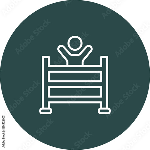 Cot Vector Icon Design