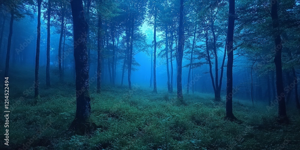 A quiet, misty forest under the moonlight, exuding mystery. Ideal for nature themes, storytelling, and atmospheric designs. A quiet, misty forest under the moonlight, exuding mystery. Ideal for nature themes, storytelling, and atmospheric designs.