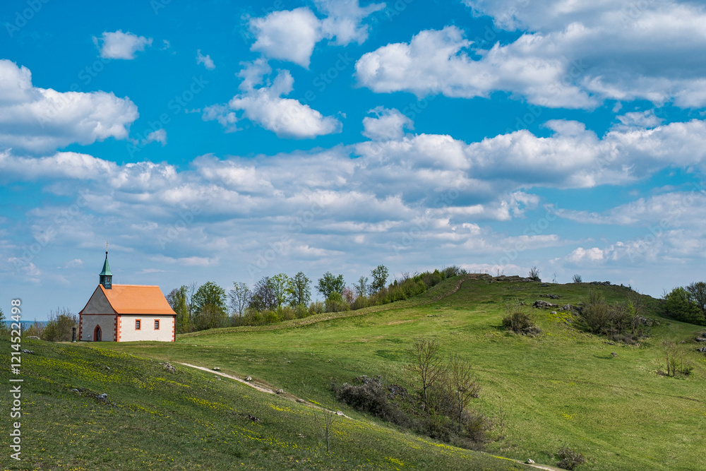 The Walburgis Chapel on the Ehrenbürg, also called Walberla, one of the three holy mountains of the Franks The Walburgis Chapel on the Ehrenbürg, also called Walberla, one of the three holy mountains of the Franks