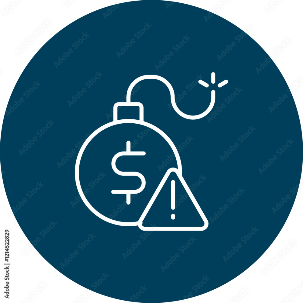 Debt Vector Icon Design Debt Vector Icon Design