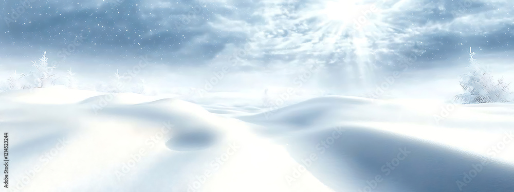 A serene winter landscape with vast snow-covered fields under a clear blue sky, featuring undisturbed nature, perfect for seasonal and outdoor themes. A serene winter landscape with vast snow-covered fields under a clear blue sky, featuring undisturbed nature, perfect for seasonal and outdoor themes.