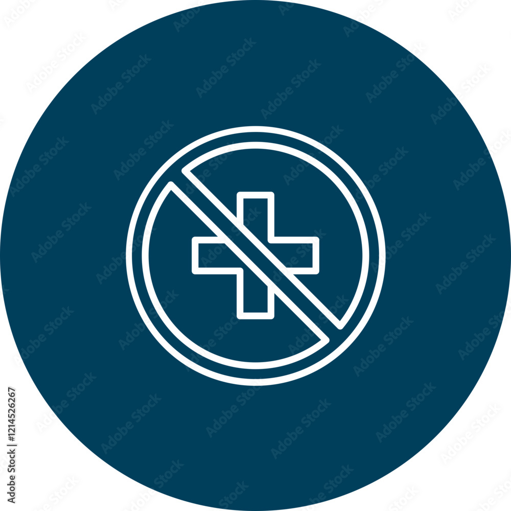 No Healthcare Vector Icon Design No Healthcare Vector Icon Design