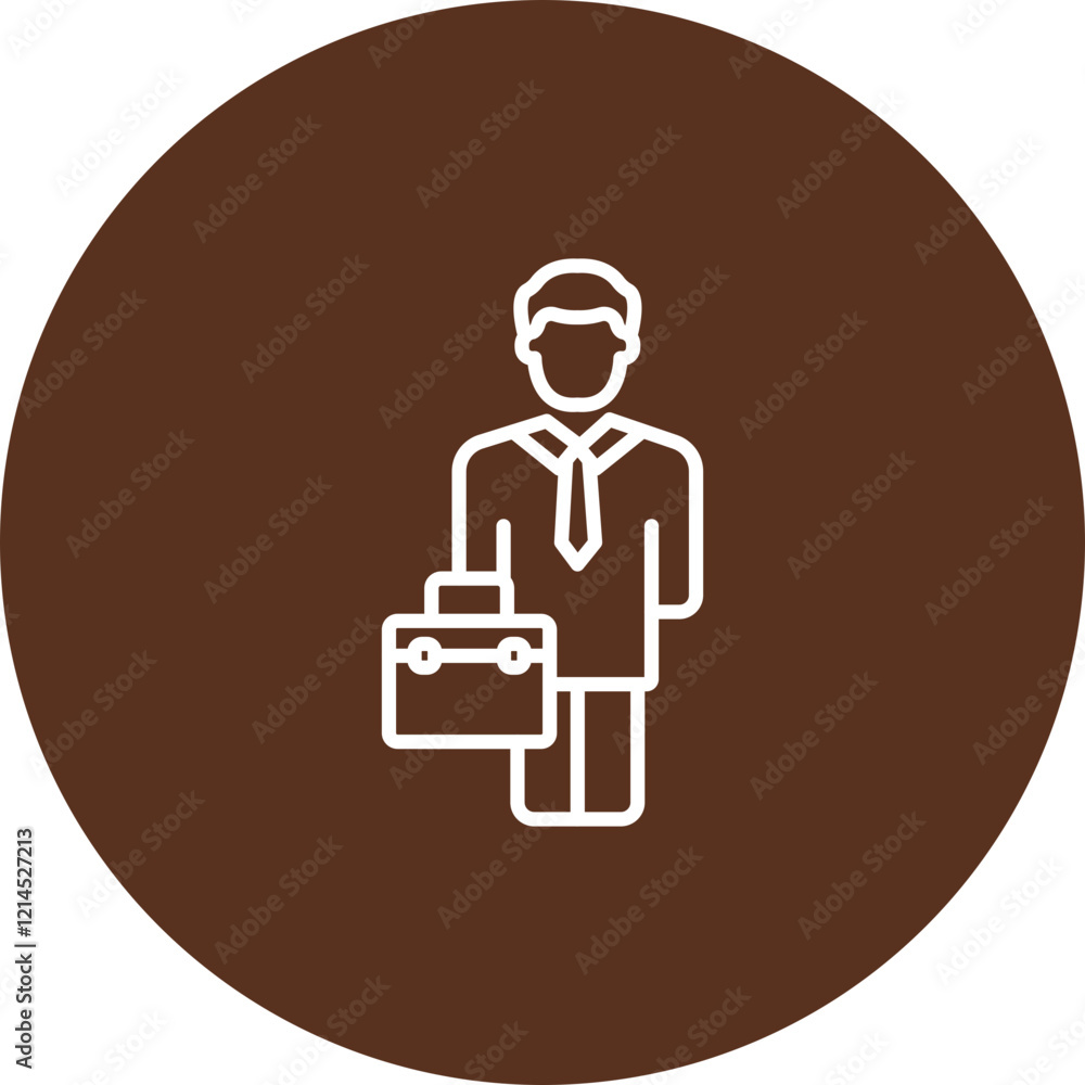 Man Businessman With Suitcase Vector Icon Design Man Businessman With Suitcase Vector Icon Design