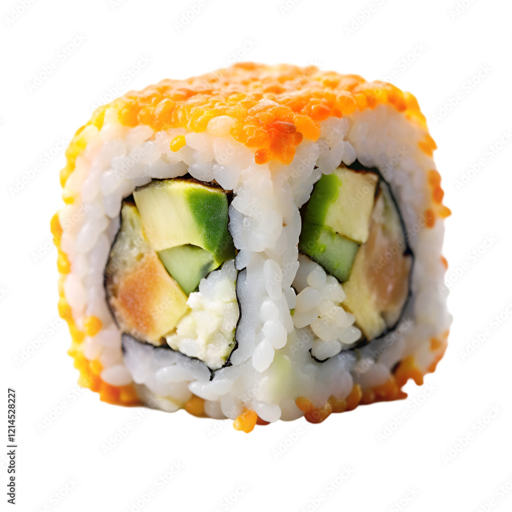 California roll isolated on transparent background California roll isolated on transparent background