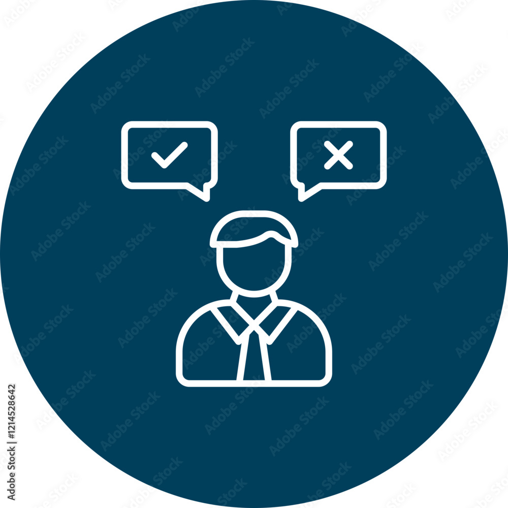 Dscision Making Vector Icon Design Dscision Making Vector Icon Design