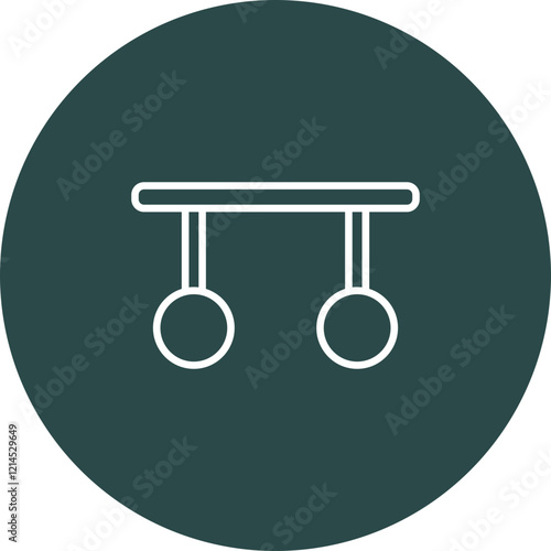 Gymnastics Vector Icon Design