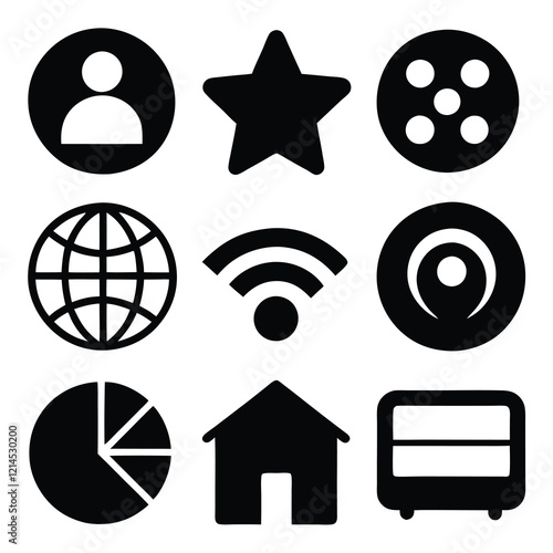 Modern Set of Icons for Web Design