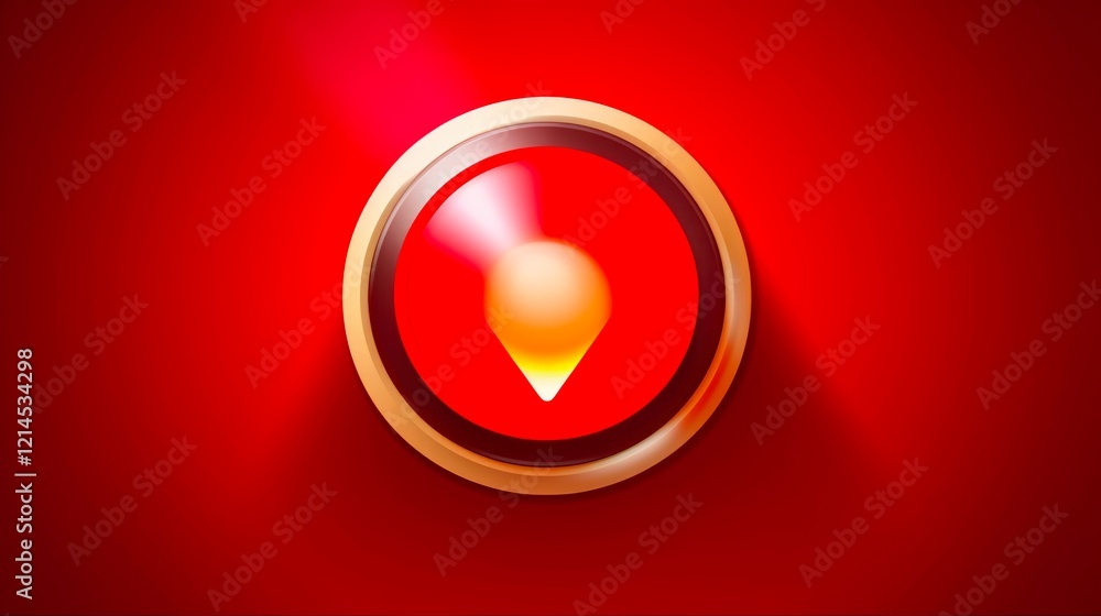 Important Alert Icon. Red Reminder Notification Symbol of Urgent Warning, Exclamation and Alarm with Caution Signs on Danger Background Important Alert Icon. Red Reminder Notification Symbol of Urgent Warning, Exclamation and Alarm with Caution Signs on Danger Background