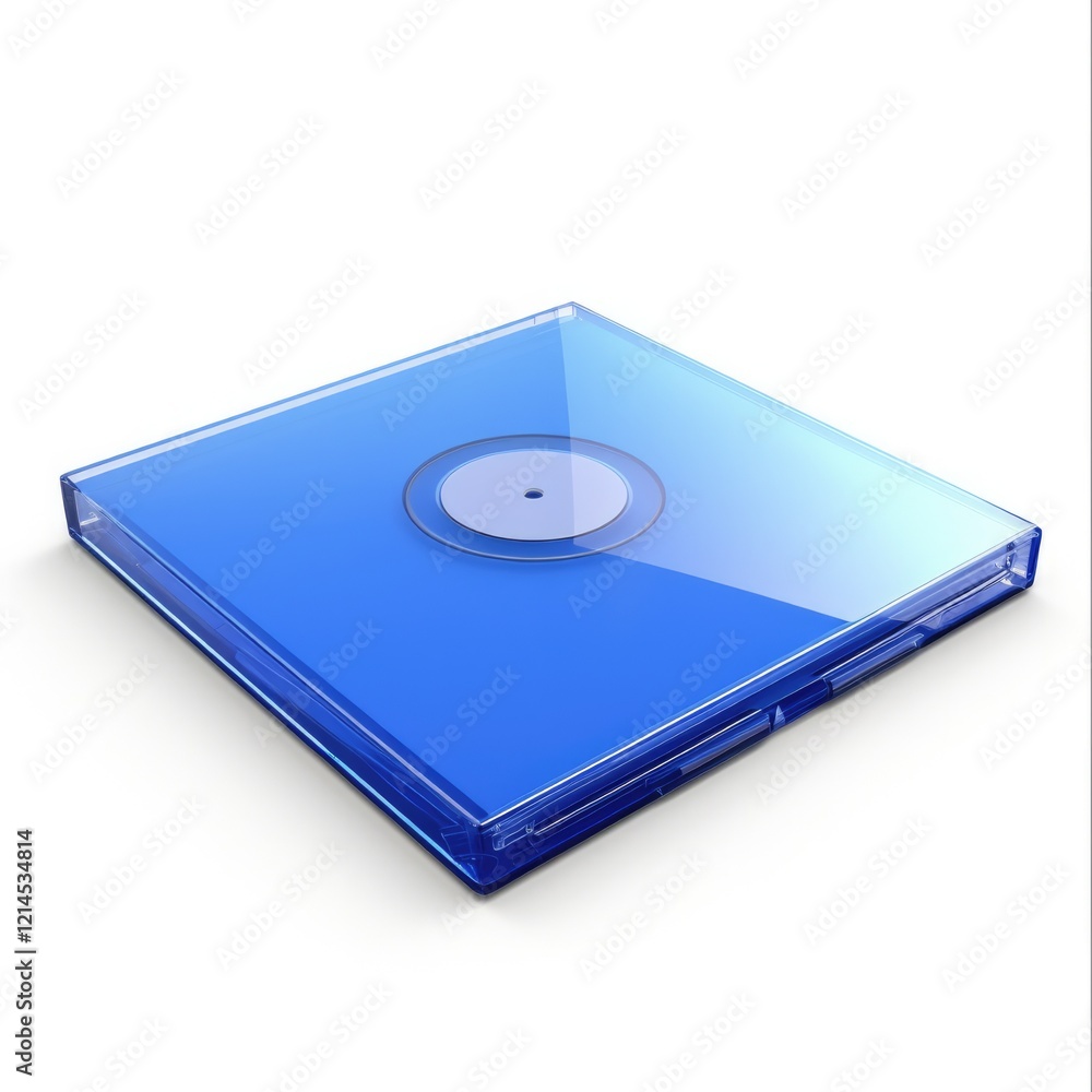 Isolated Blank Blu-ray Case for Disc Storage with Sleek Design and Cover Datums Isolated Blank Blu-ray Case for Disc Storage with Sleek Design and Cover Datums