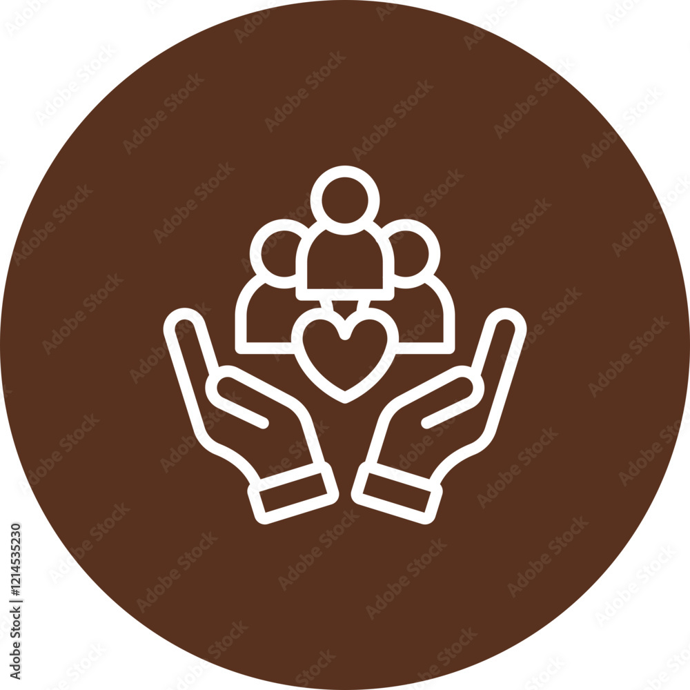 Nonprofit Organization Vector Icon Design Nonprofit Organization Vector Icon Design