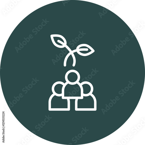 Grassroots Movements Vector Icon Design photo