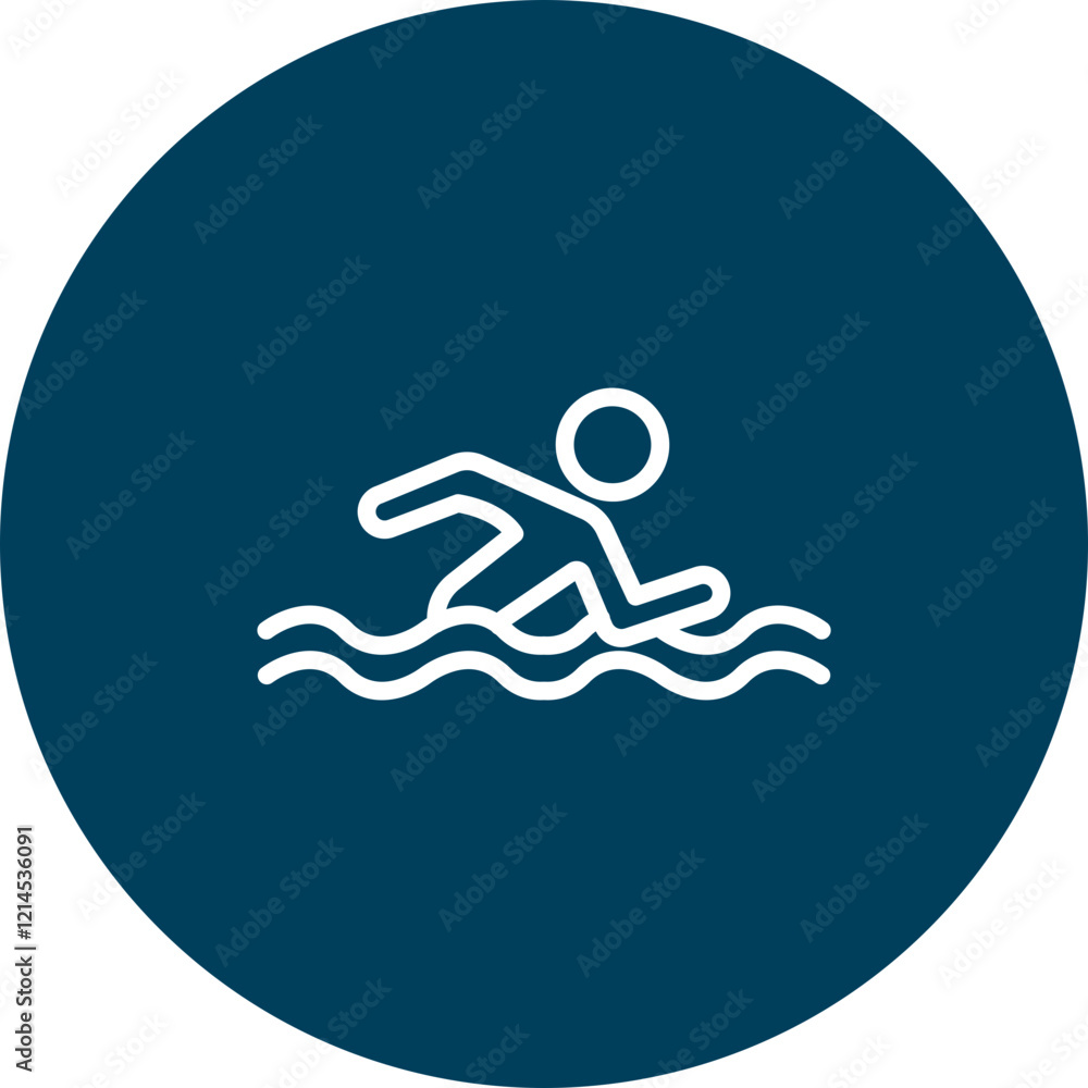 Swim Vector Icon Design Swim Vector Icon Design