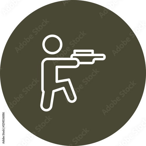 Shooting Vector Icon Design