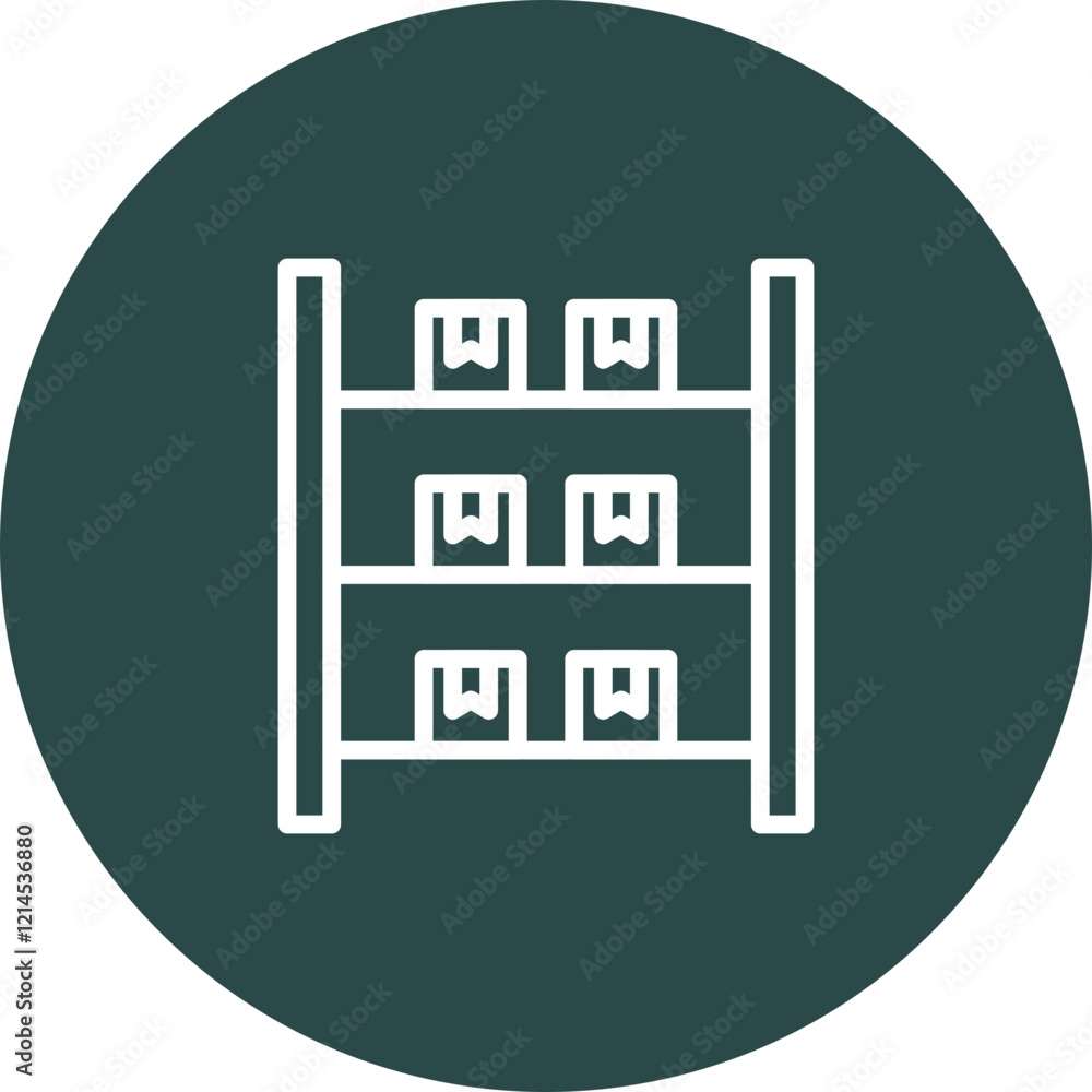 Obraz premium Shelving Vector Icon Design