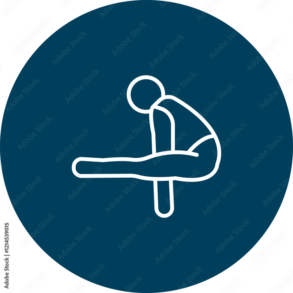 Firefly Pose (Tittibhasana) Vector Icon Design Firefly Pose (Tittibhasana) Vector Icon Design