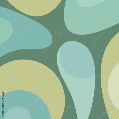 Wallpaper Mural Artwork trendy contemporary abstract shapes. Background with abstract Colorful. Banner and cover for your design. Torontodigital.ca