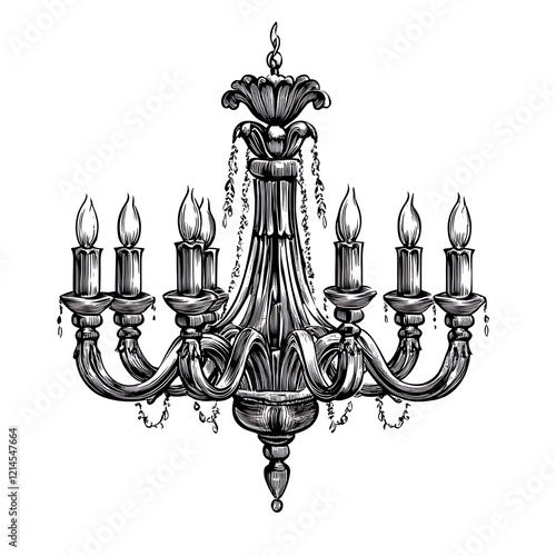 Ornate Chandelier Design for Interior Decor photo