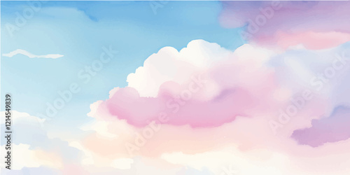 Watercolor painted background. Abstract Illustration wallpaper. Brush stroked painting.