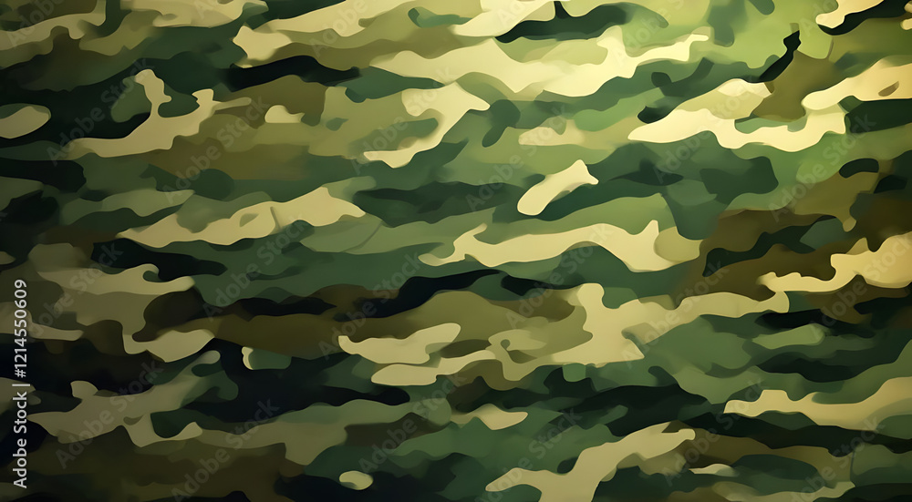 Fototapeta premium camouflage, blurred background, khaki green color, army print, stylish design for uniform