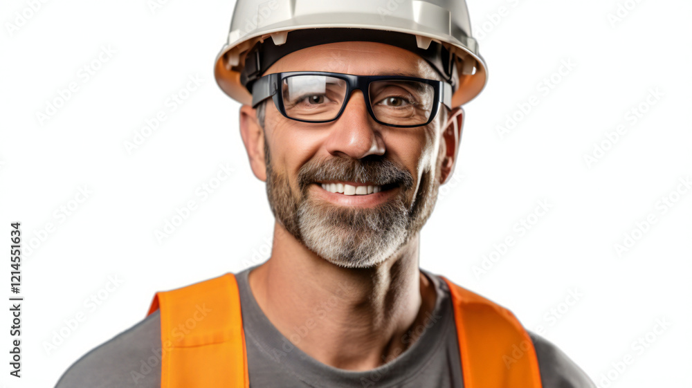 Fototapeta premium portrait of a worker with helmet