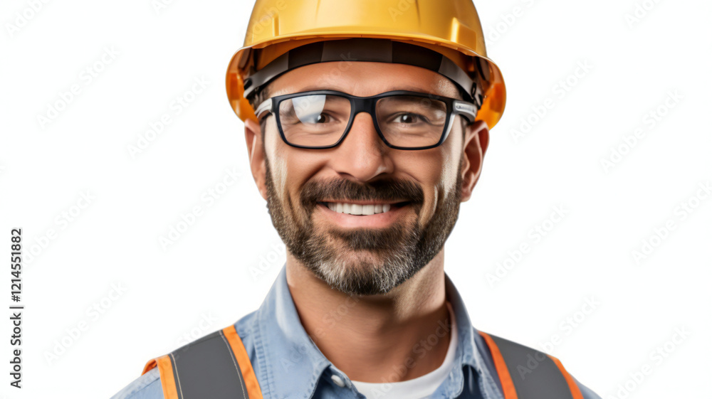 Fototapeta premium portrait of a worker with helmet