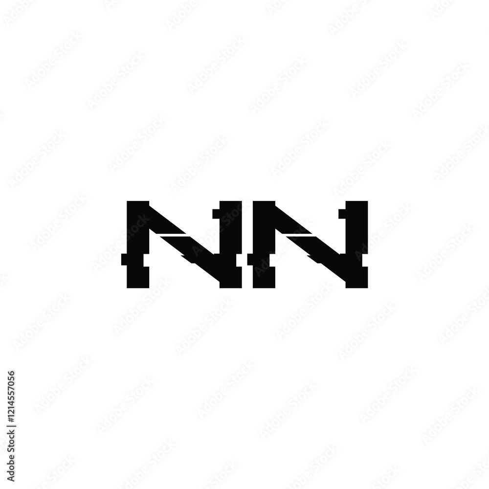 NN monogram logo design letter text name symbol monochrome logotype alphabet character simple logo NN monogram logo design letter text name symbol monochrome logotype alphabet character simple logo