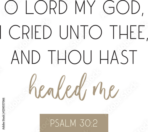 Healing Bible Verse art, Christian biblical poster, vector illustration