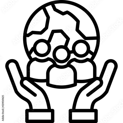 Culture line icon