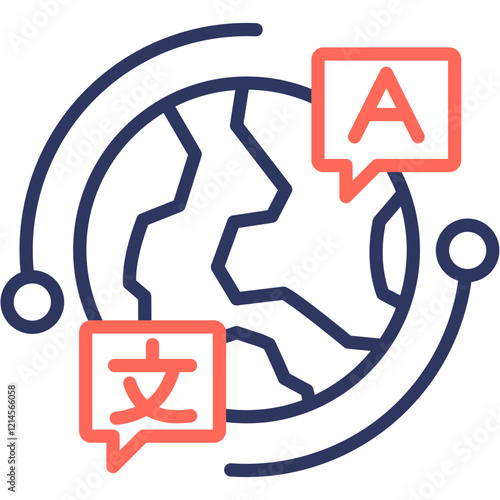 Language line color icon